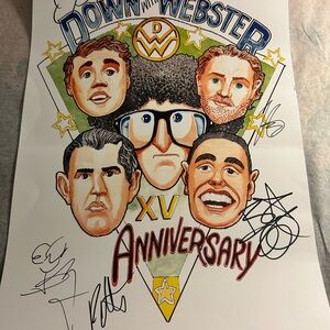 Down with Webster Autographed Poster from their 15th Anniversary Show